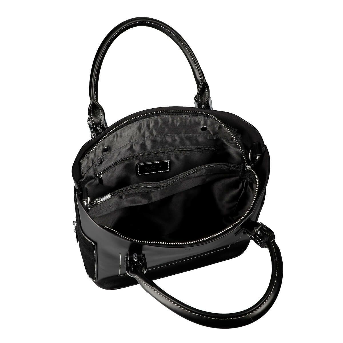 異素材切り替え2wayハンドバッグ