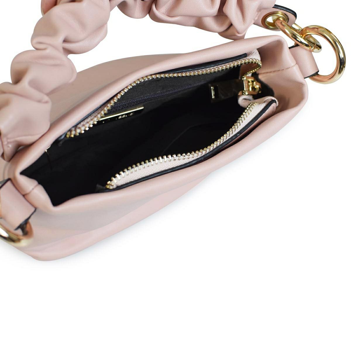 コンビフェイクレザーミニバッグ