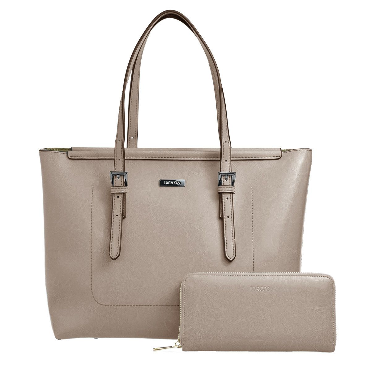 【セット商品】シャイニングレザートートバッグ＆財布＜スタイリッシュセット＞