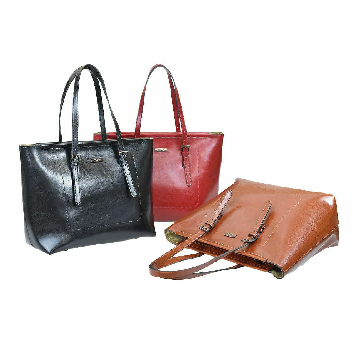 【セット商品】シャイニングレザートートバッグ＆財布＜スタイリッシュセット＞