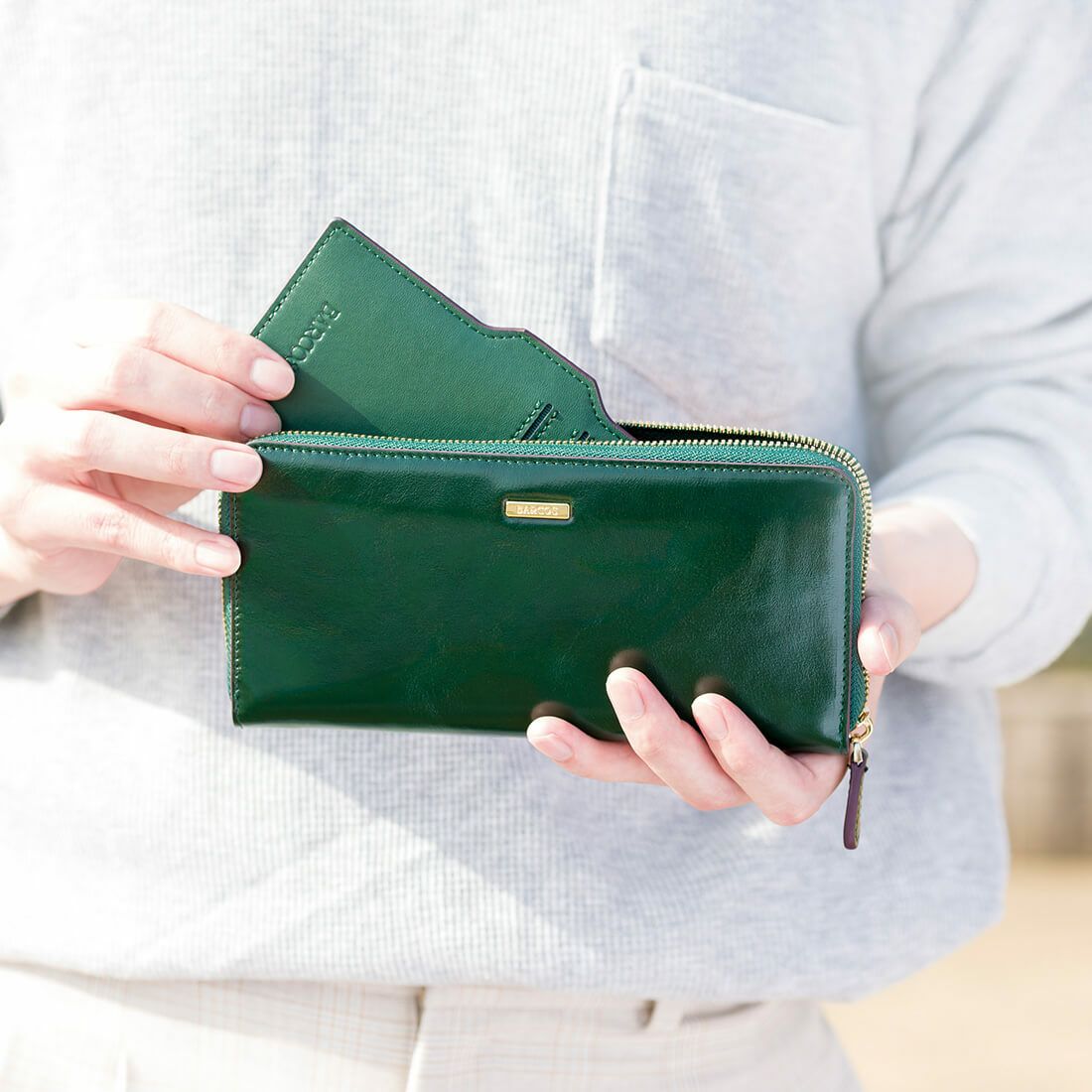 GLウォレット ラウンド型長財布＜ルーニー＞