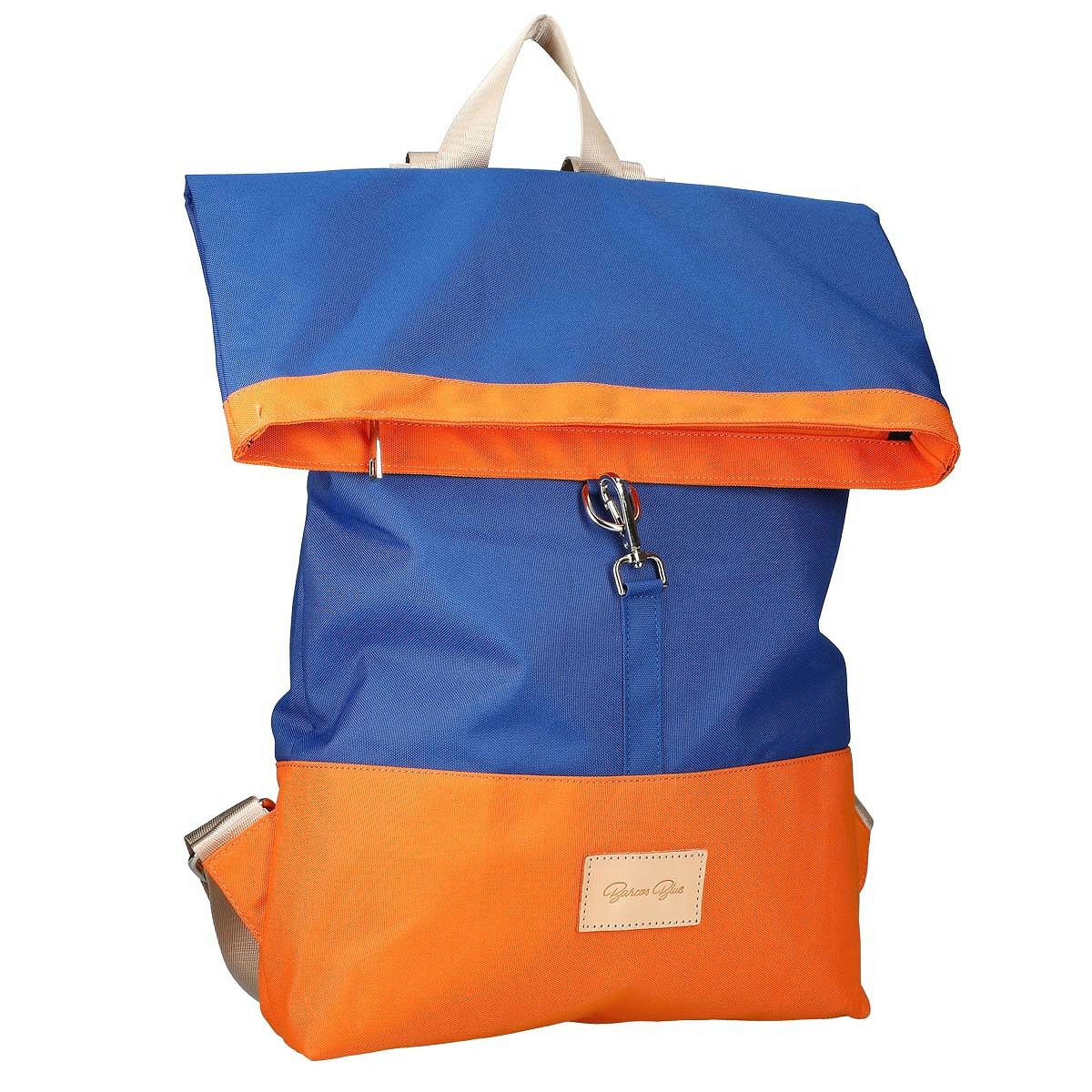 配色キャンバスリュック