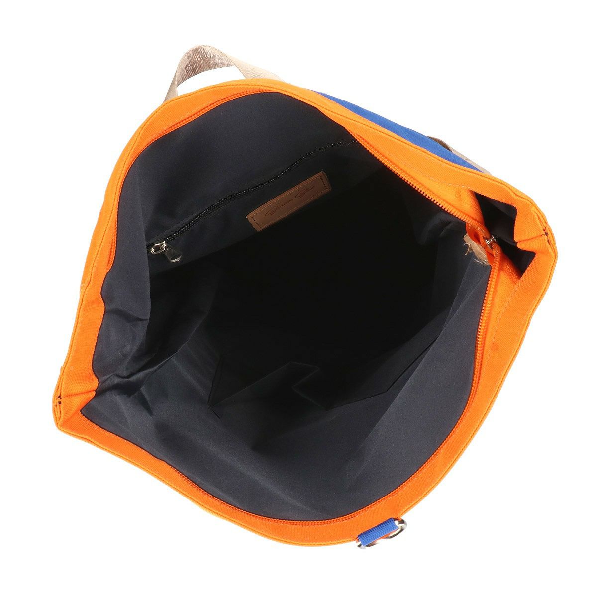 配色キャンバスリュック