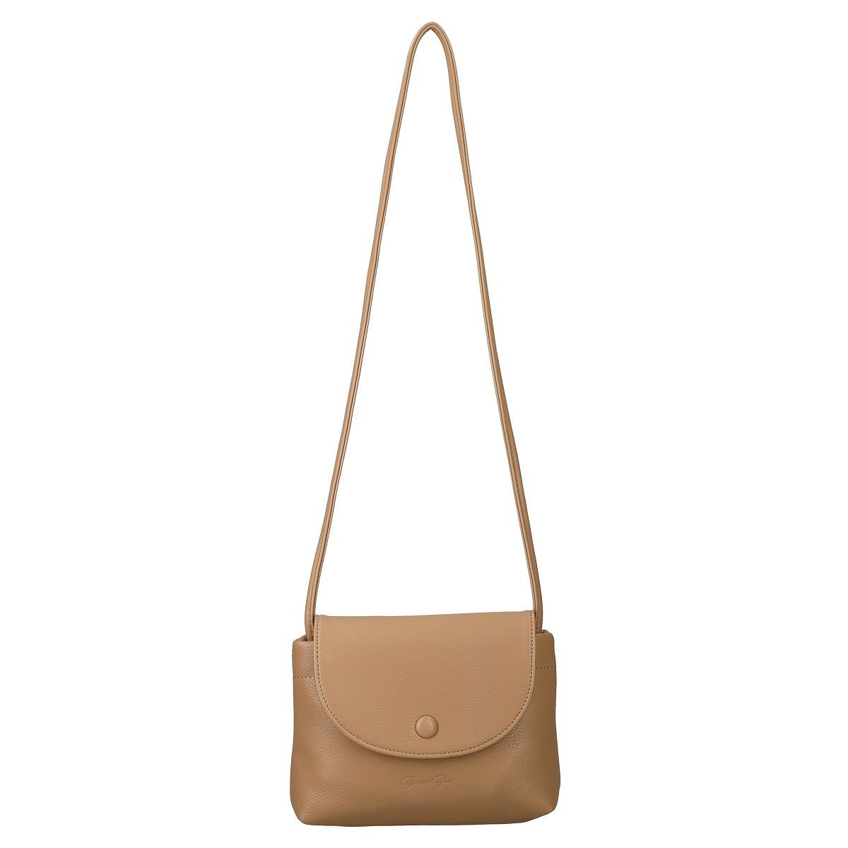 ベイクドカラーフラップポシェット