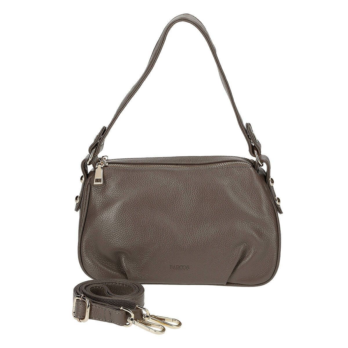 牛革 2wayダブルコンパートメントショルダーバッグ