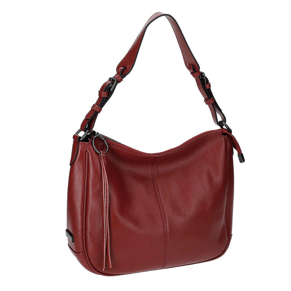 牛革 2wayタッセル付きショルダーバッグ