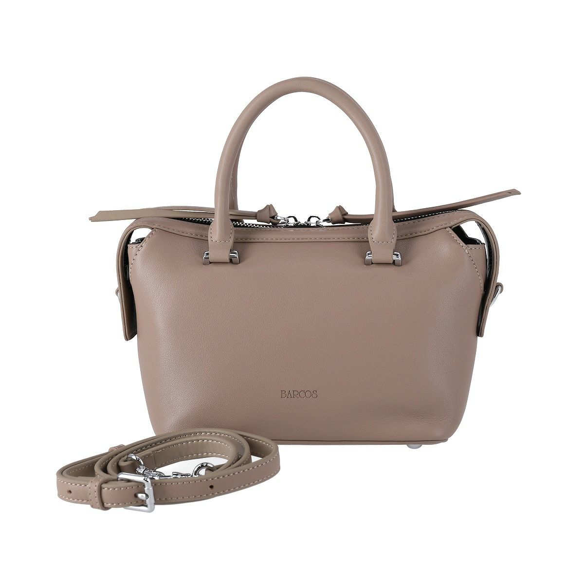 レザー 2wayフリンジ引手ハンドバッグ