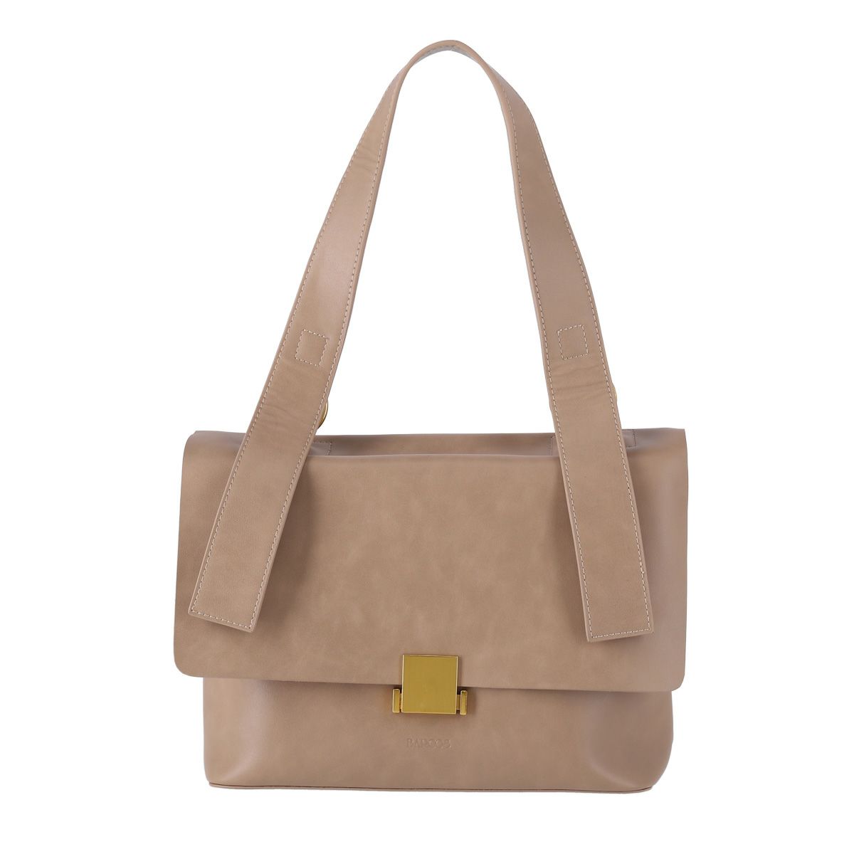 レザー 2way フロントスクエア金具付きショルダーバッグ