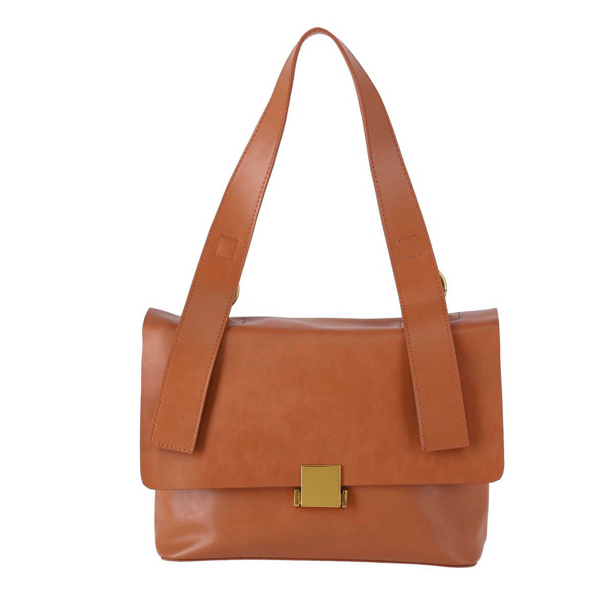 レザー 2way フロントスクエア金具付きショルダーバッグ