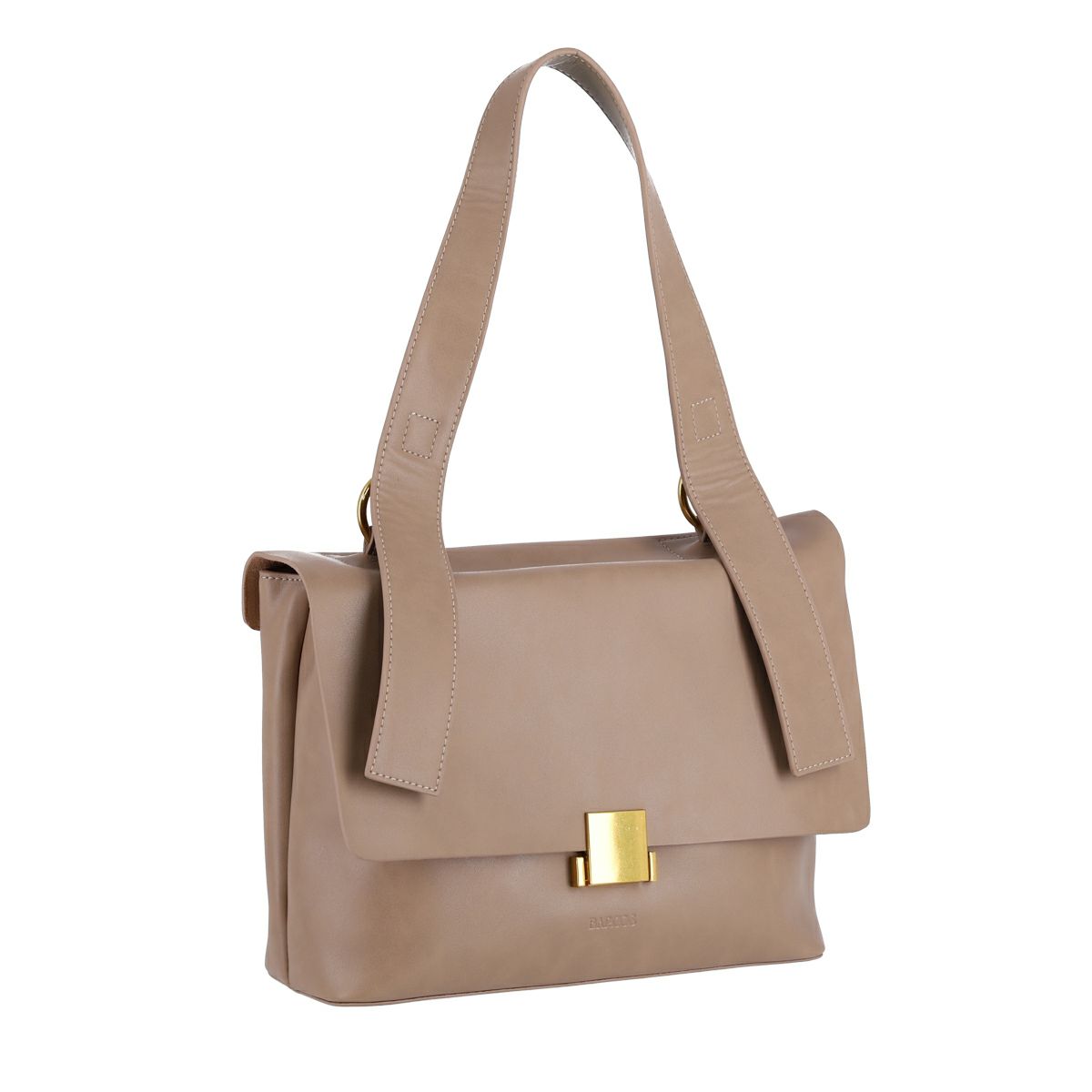 レザー 2way フロントスクエア金具付きショルダーバッグ