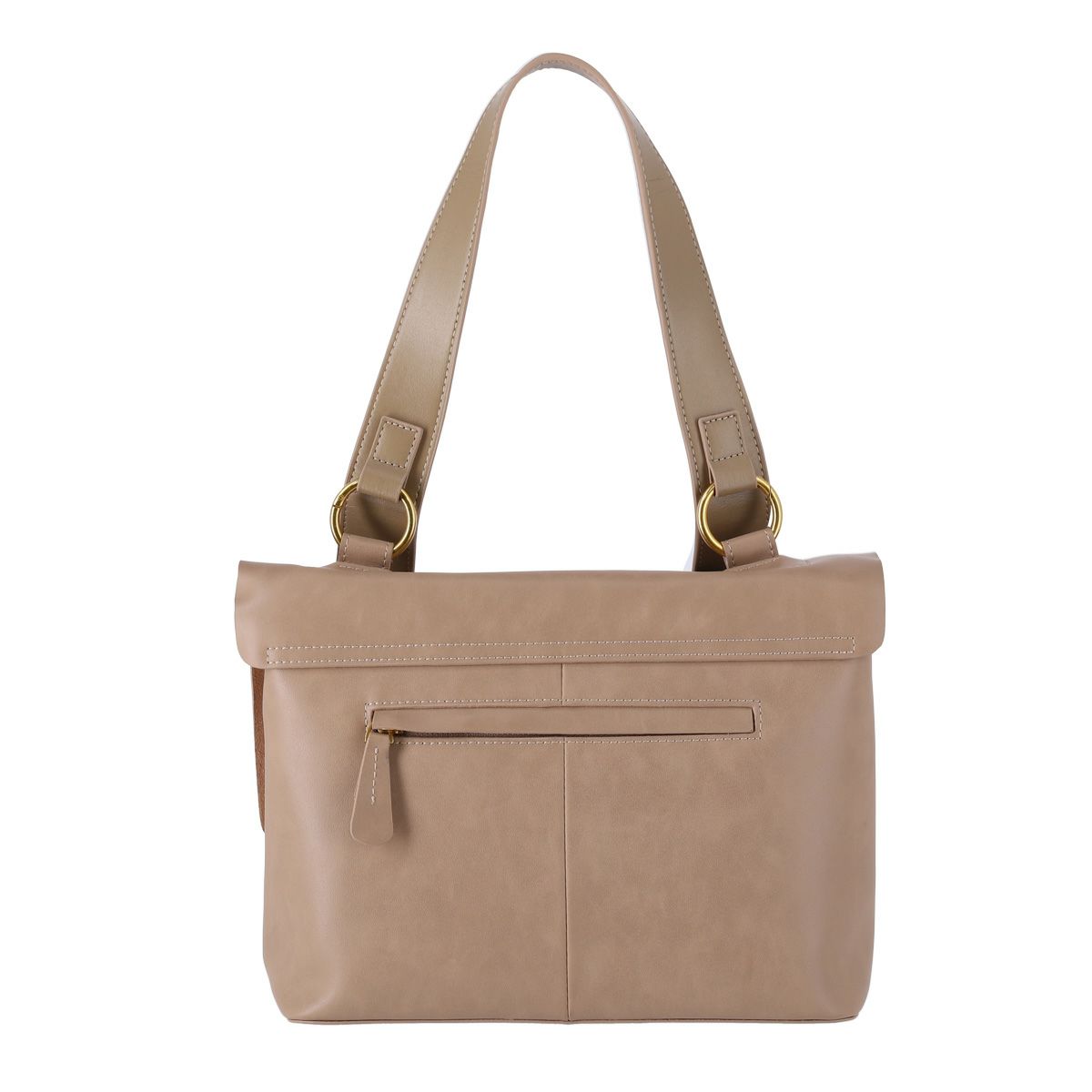 レザー 2way フロントスクエア金具付きショルダーバッグ