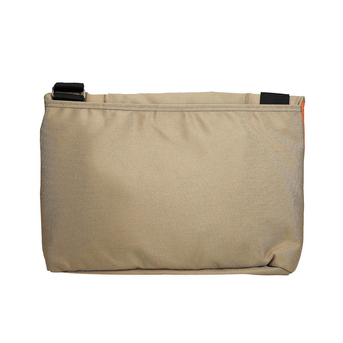 ポリエステルロゴ付きショルダーバッグ