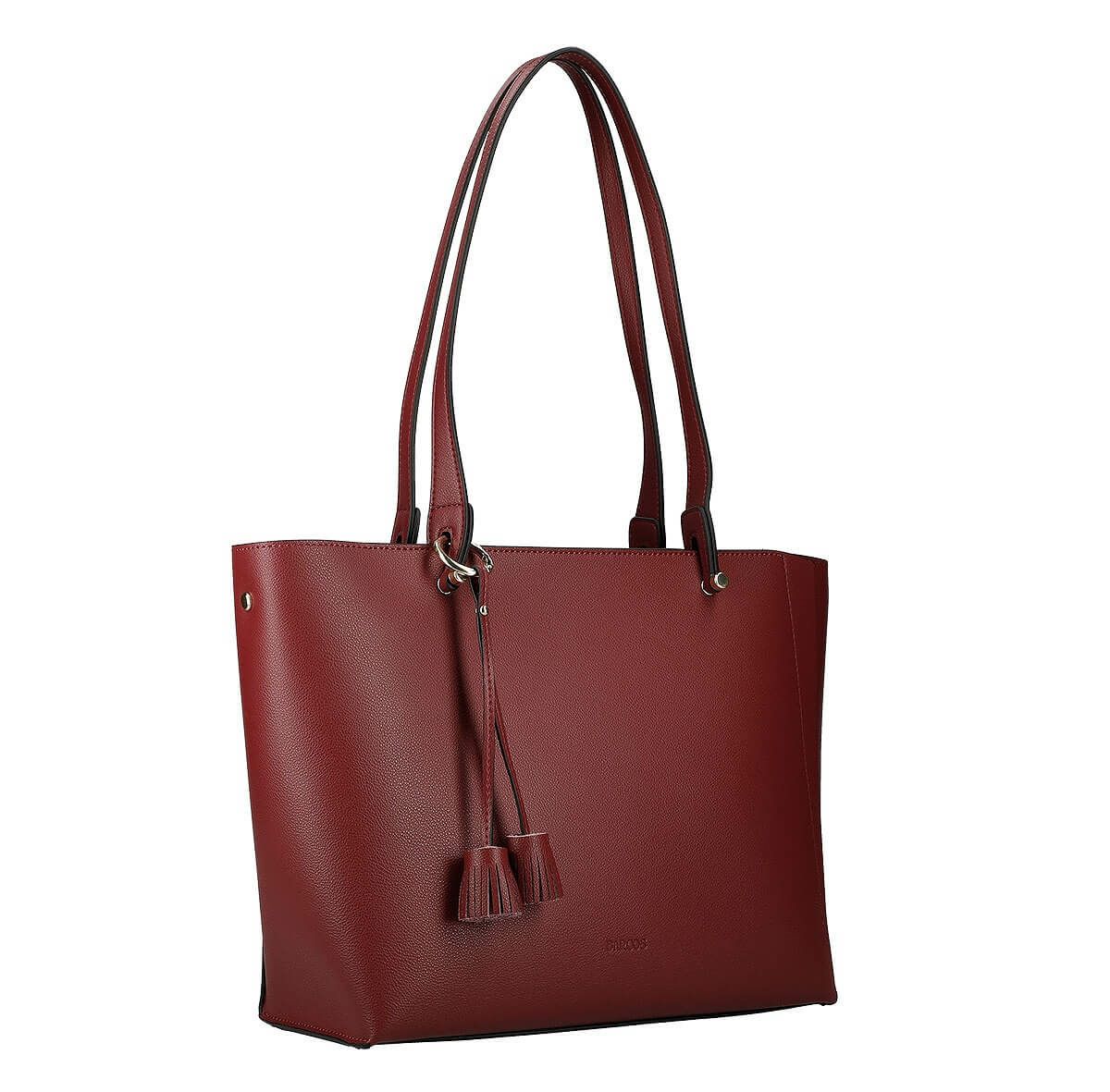 チャーム付きフロント切り替え金具トートバッグ