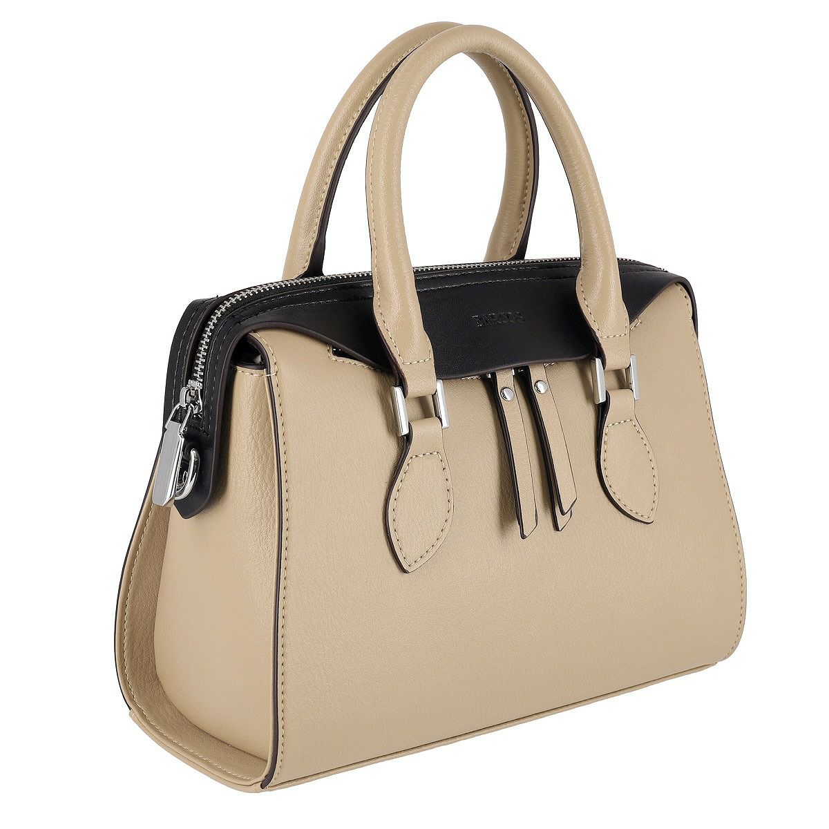 配色ボストンバッグ