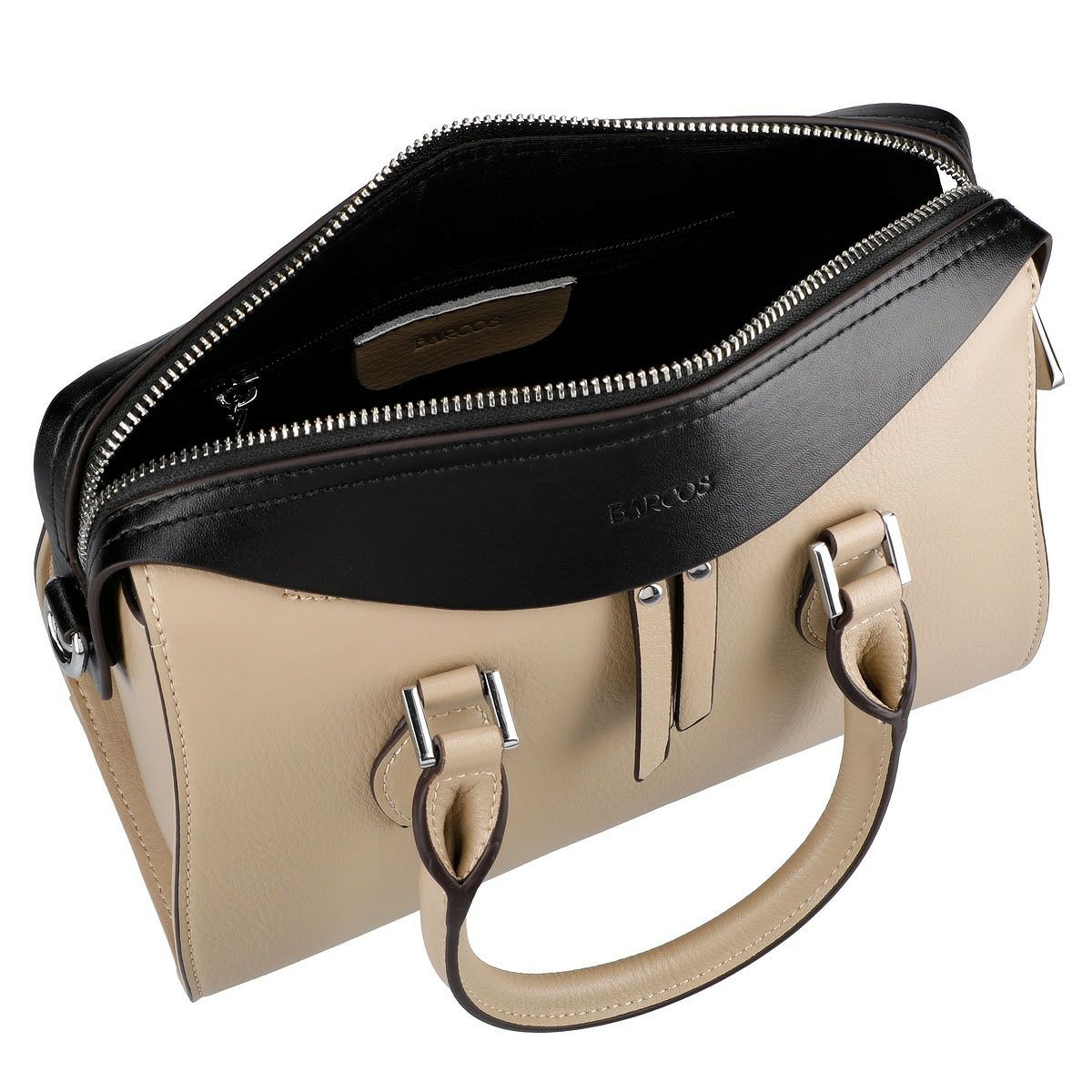 配色ボストンバッグ