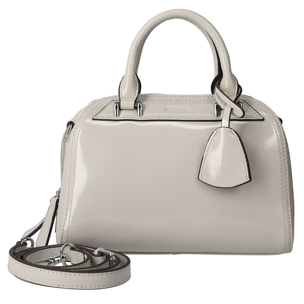 エナメルボストンバッグ