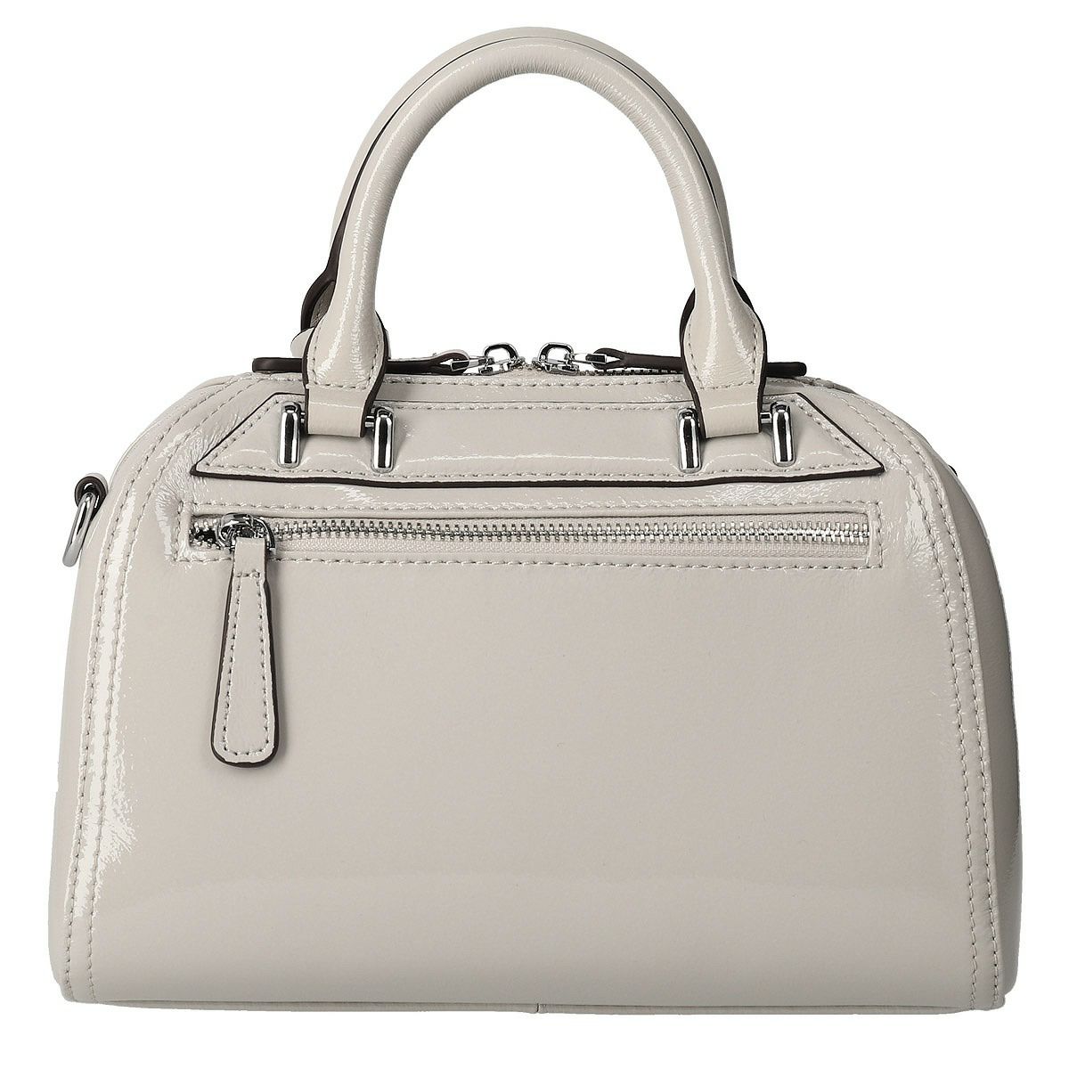 エナメルボストンバッグ