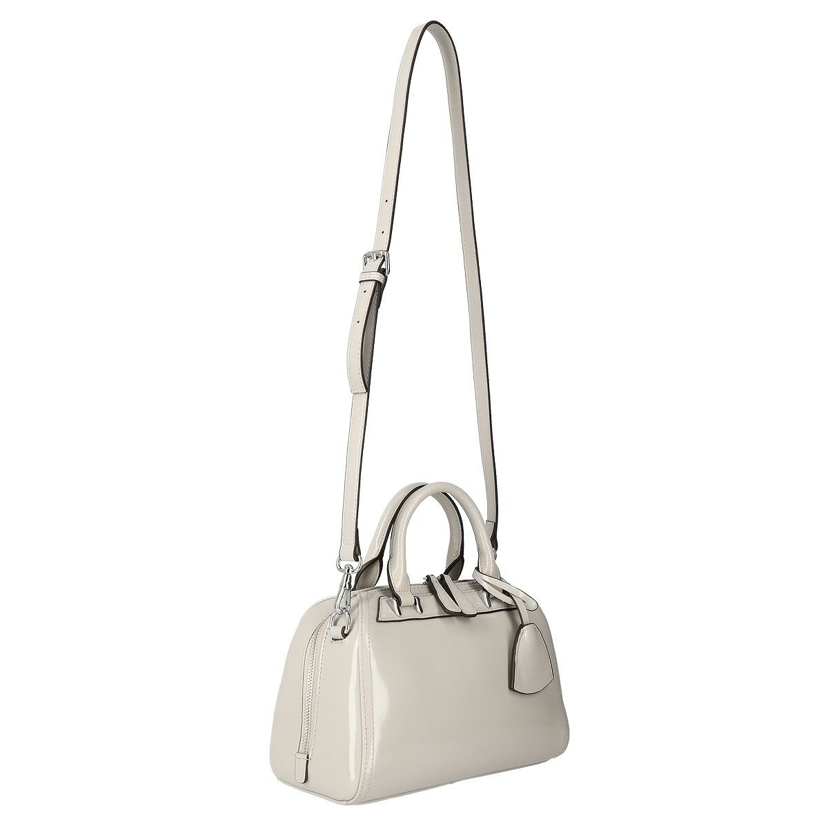 エナメルボストンバッグ