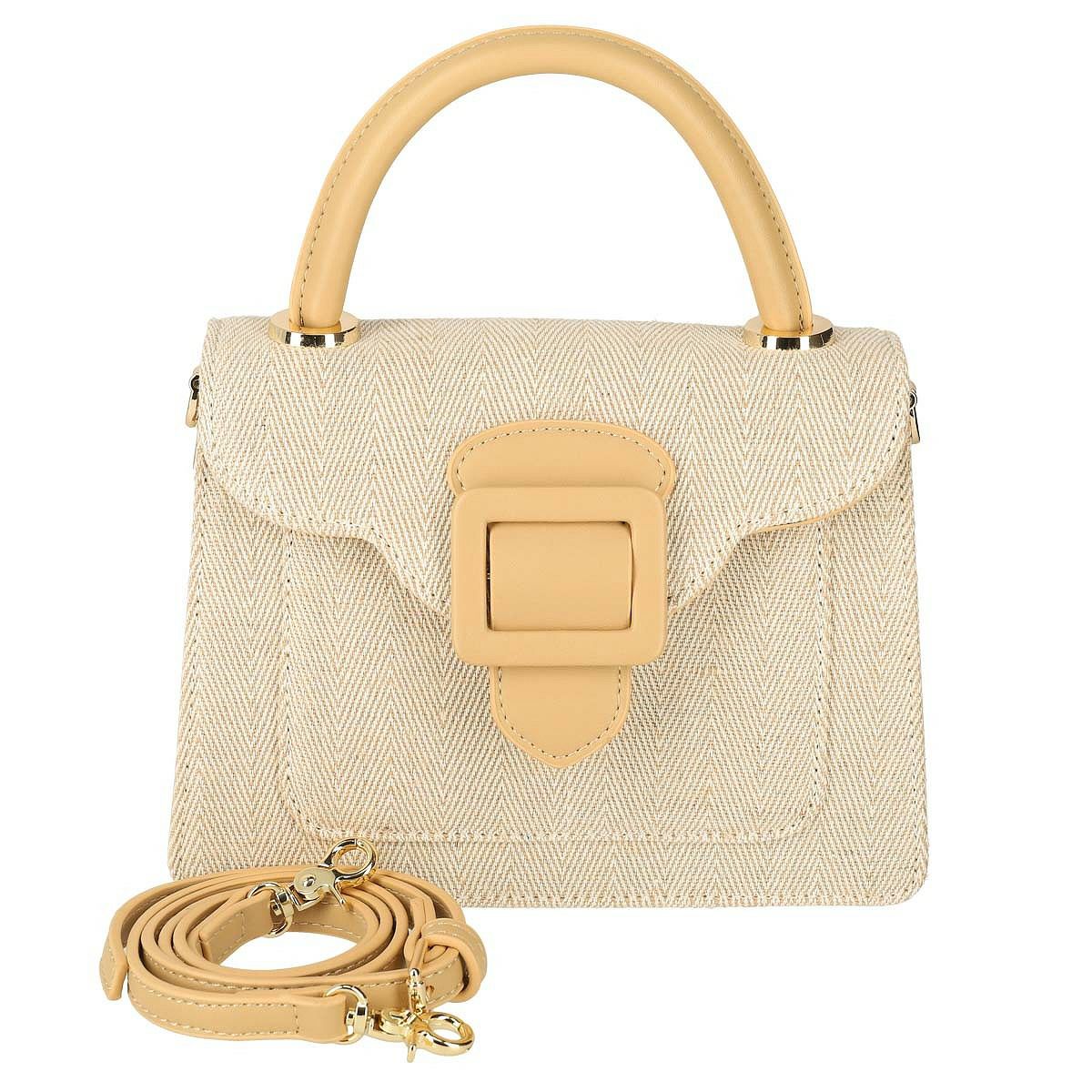 キャンバスフラップバッグ