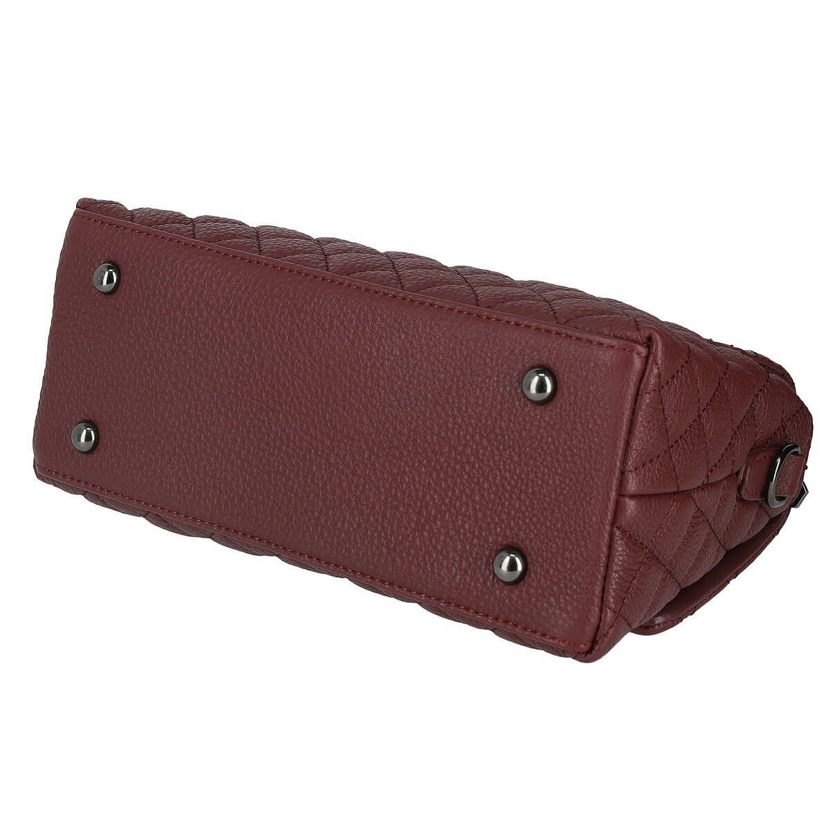 牛革 2wayキルティングチェーン付きハンドバッグ