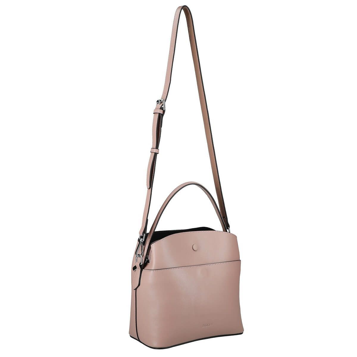 スクエアレザーハンドバッグ