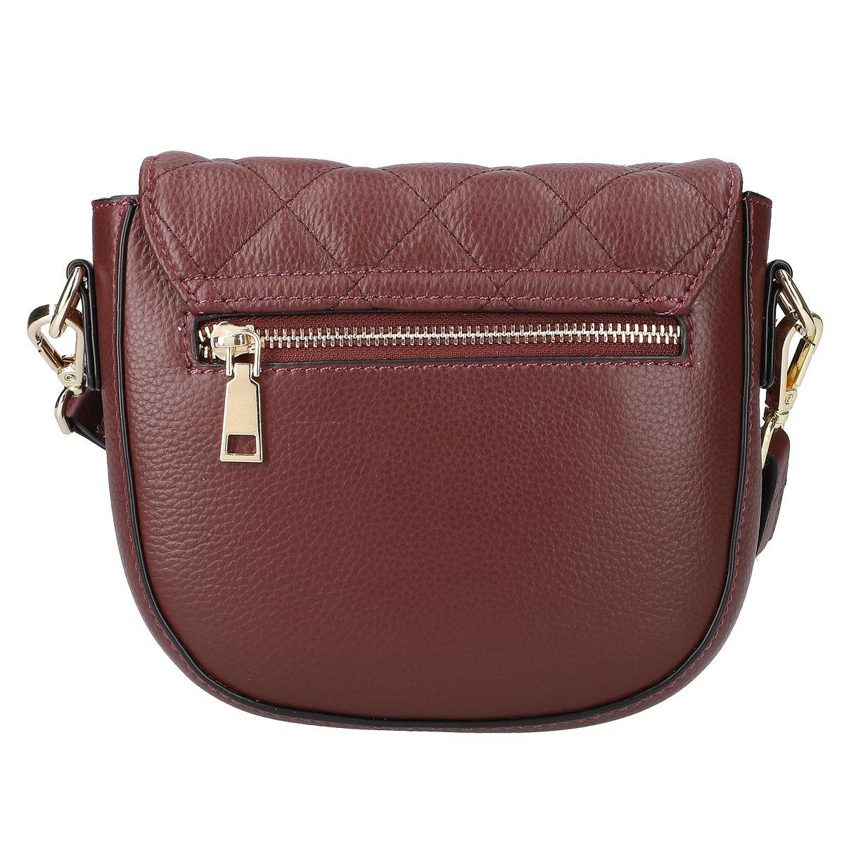 ラウンディッシュキルティング牛革ポシェット