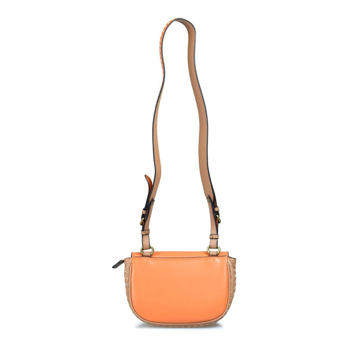 レザー メッシュ部分使いバイカラーポシェット