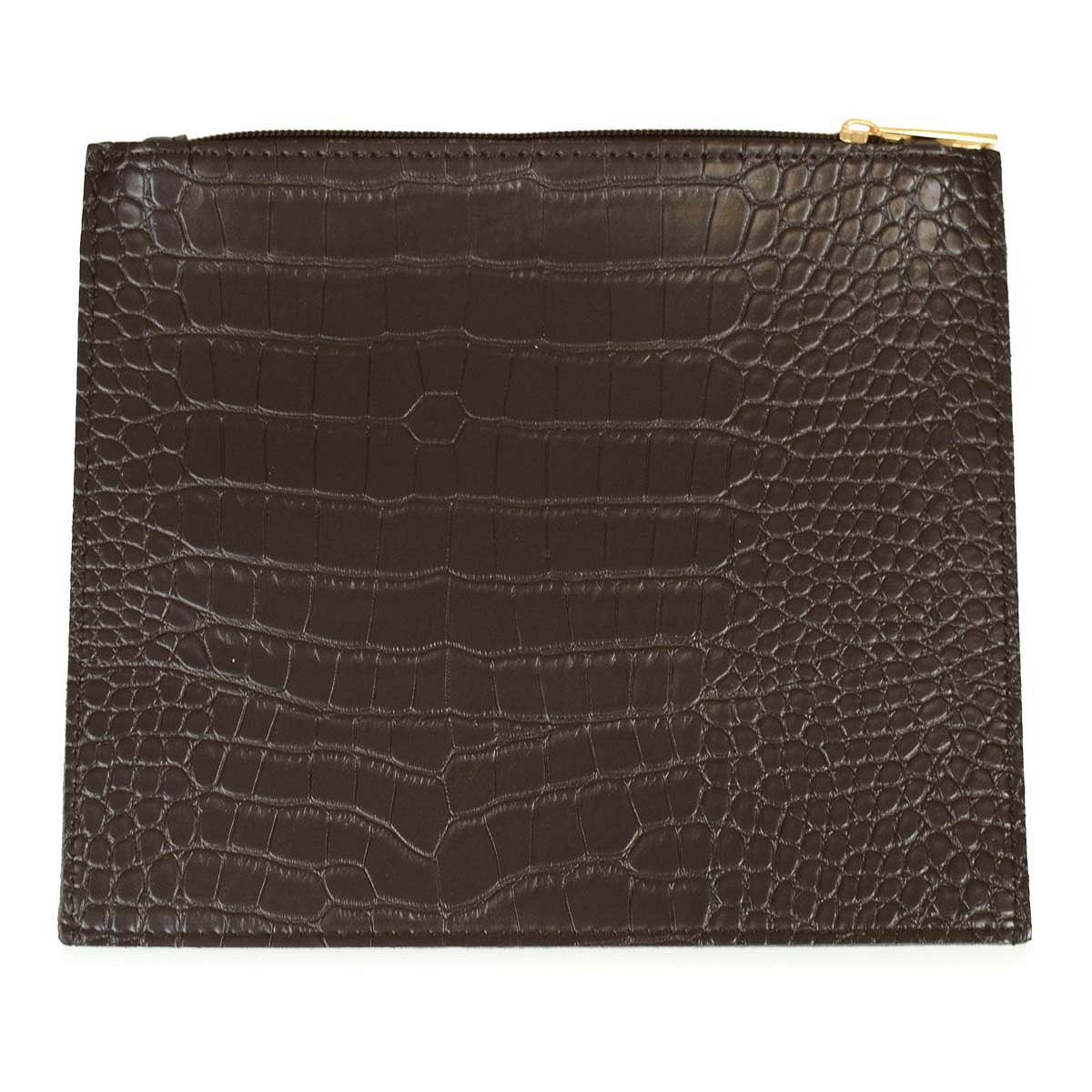 クロコダイル調スクエアワンショルダーバッグ