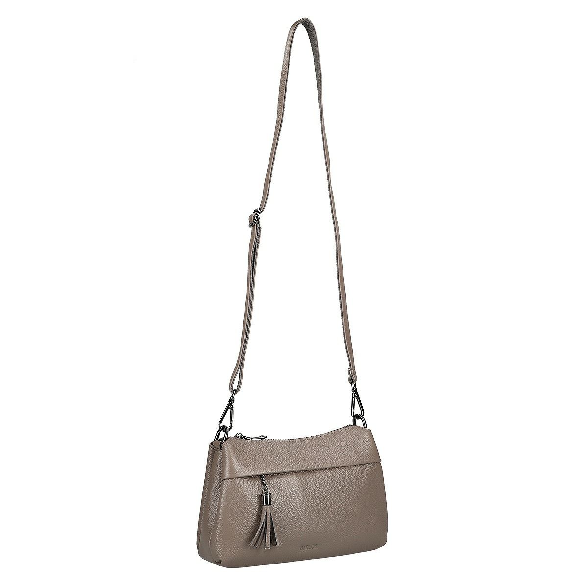 チャーム付き牛革2wayポシェット