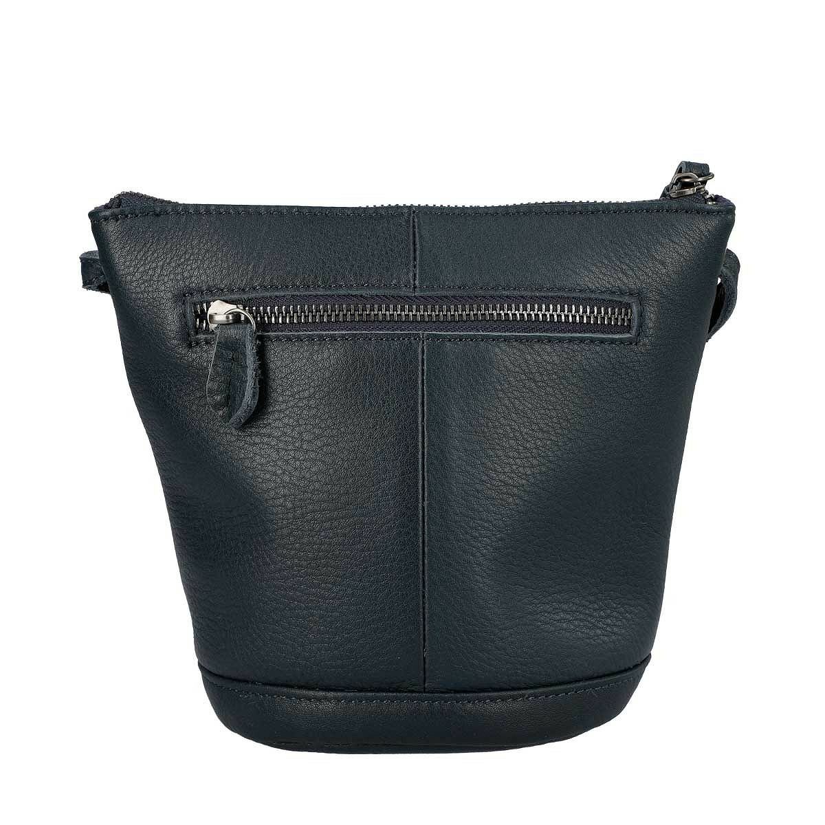 牛革レザー台形型ショルダーバッグ