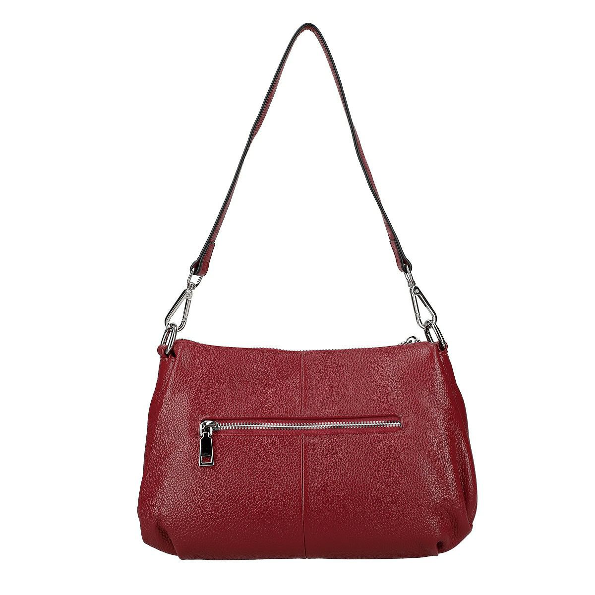 牛革2wayフロントポケット付きショルダーバッグ