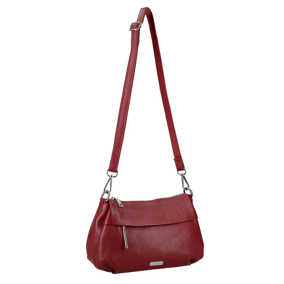 牛革2wayフロントポケット付きショルダーバッグ