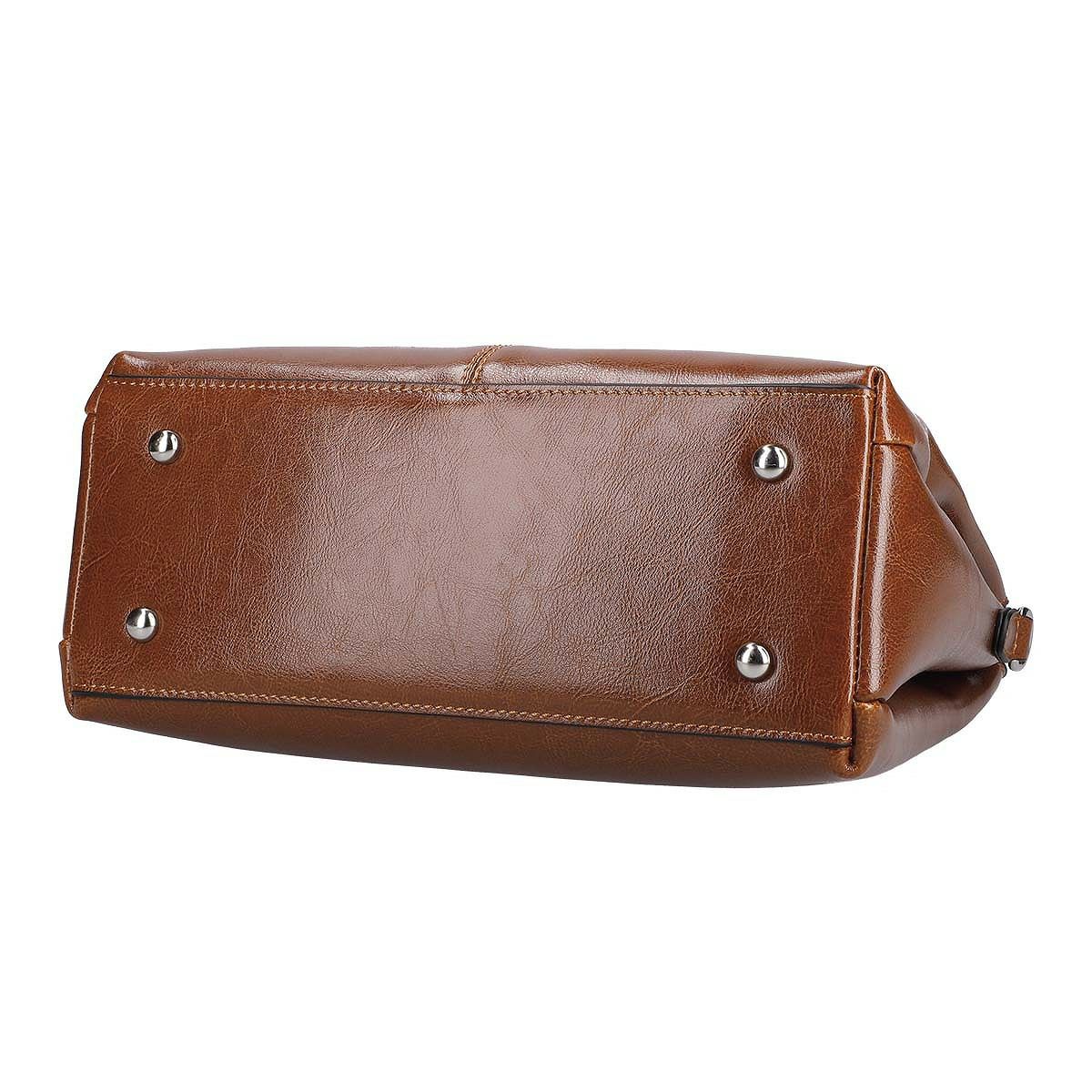 2wayレザーチャーム付きハンドバッグ