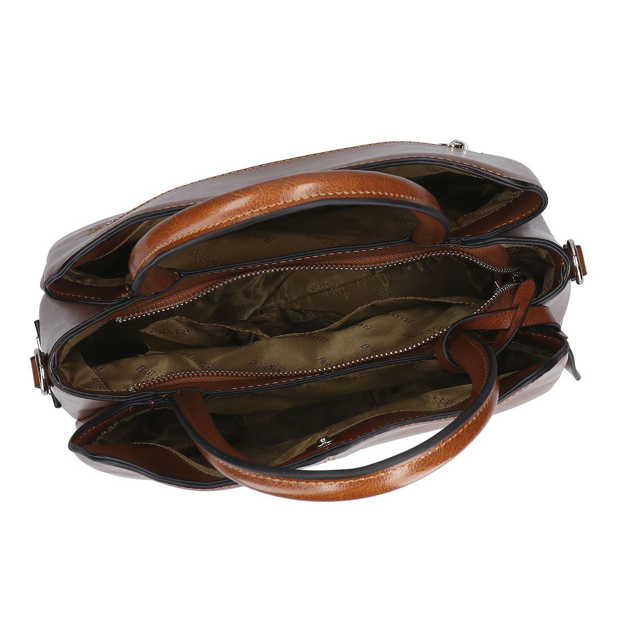 2wayレザーチャーム付きハンドバッグ