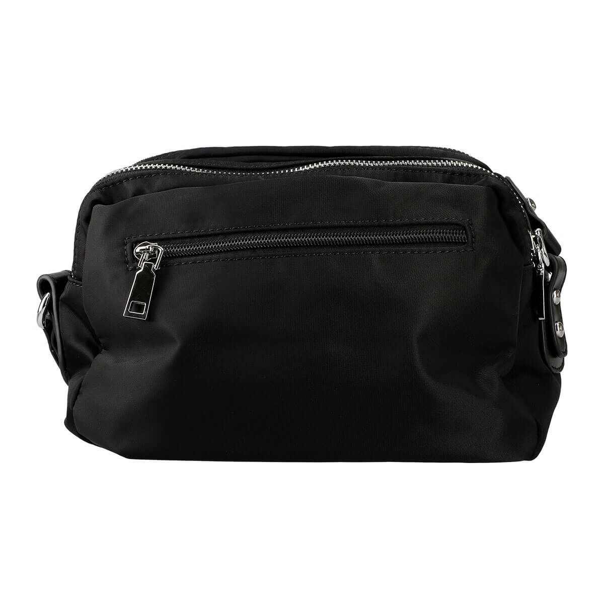 フロントメタルロゴ付きナイロンポシェット