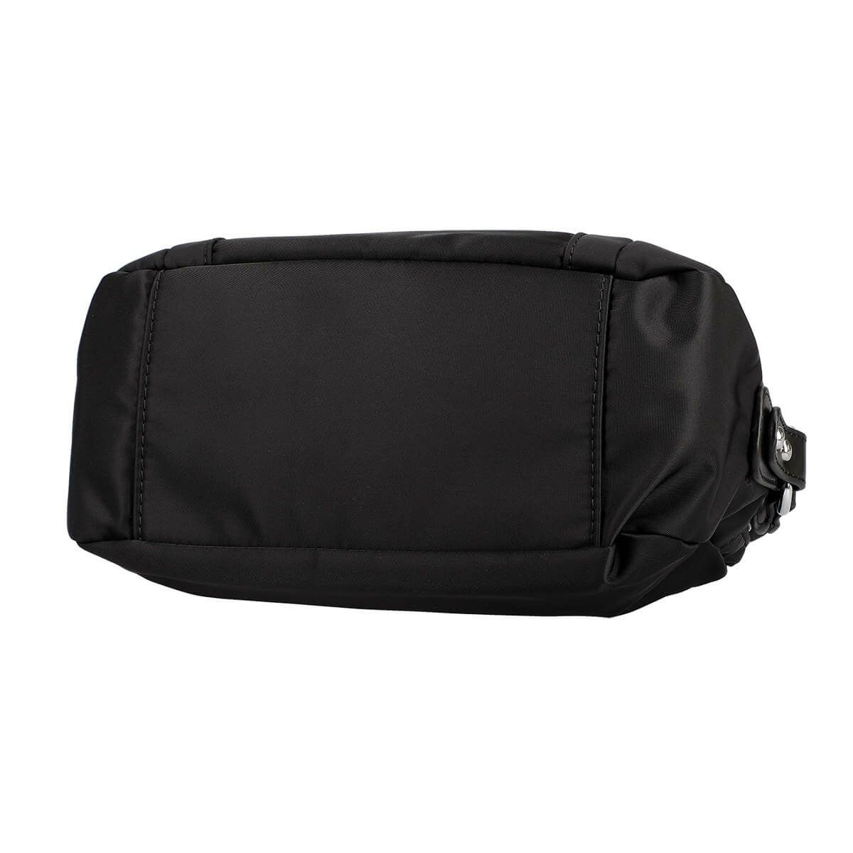 フロントメタルロゴ付きナイロンポシェット