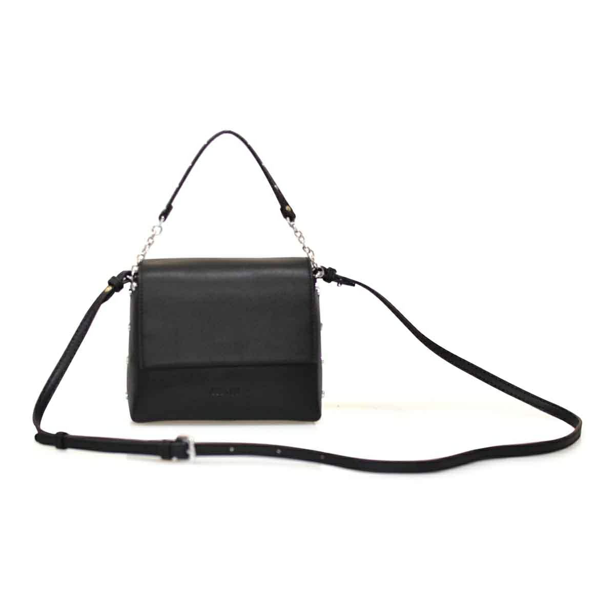 スタッズレザーミニポシェット