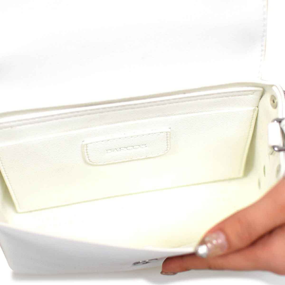 スタッズレザーミニポシェット