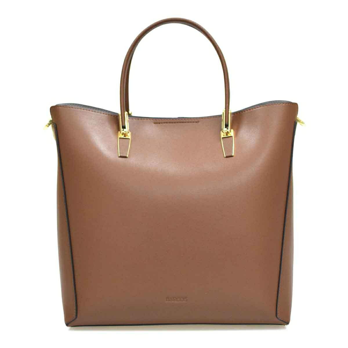 レザー 内側配色サイド切替デザイン2wayトートバッグ