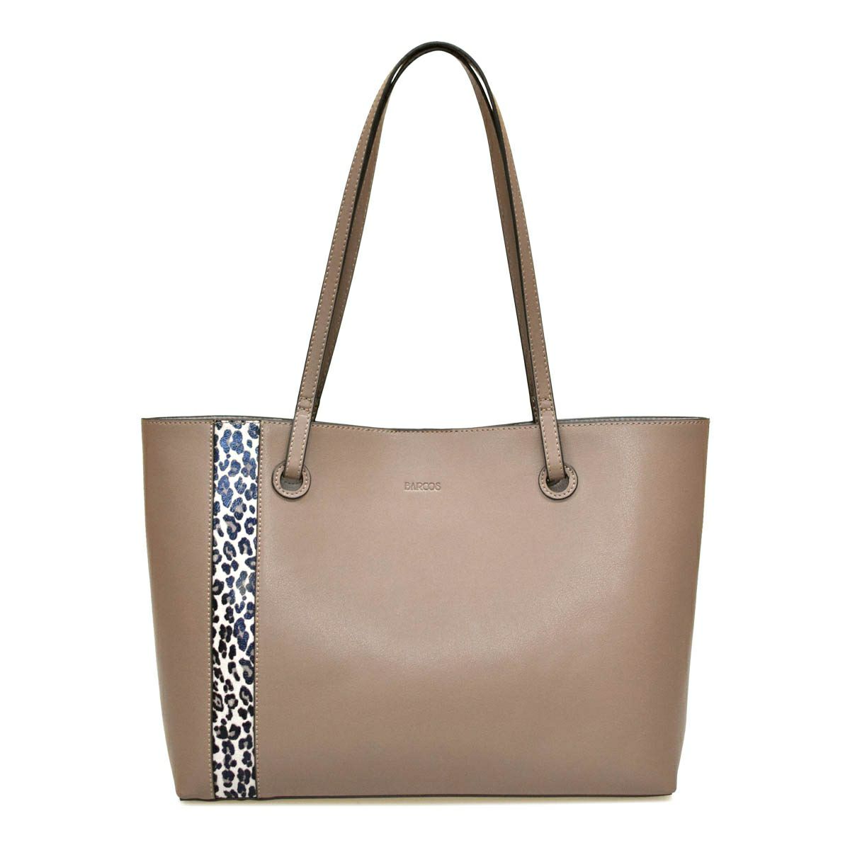 レオパード柄切り替えしトートバッグ