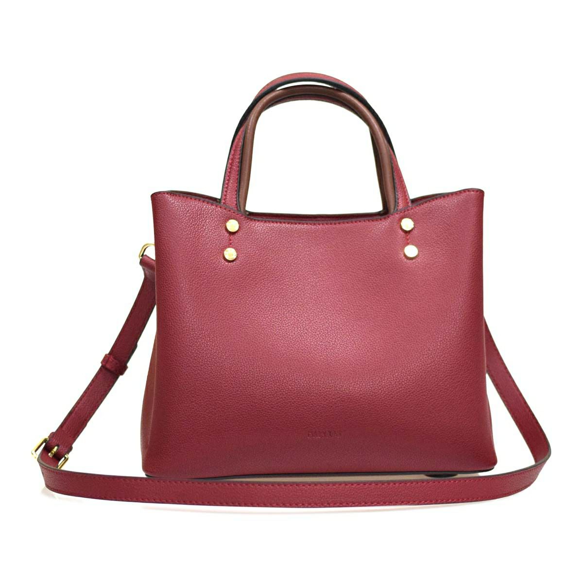 スクエアレザー2wayバッグ