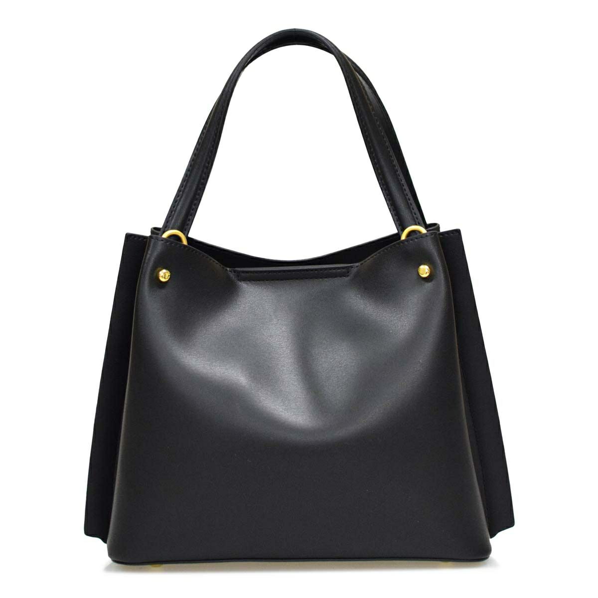 鍵穴デザインレザーハンドバッグ