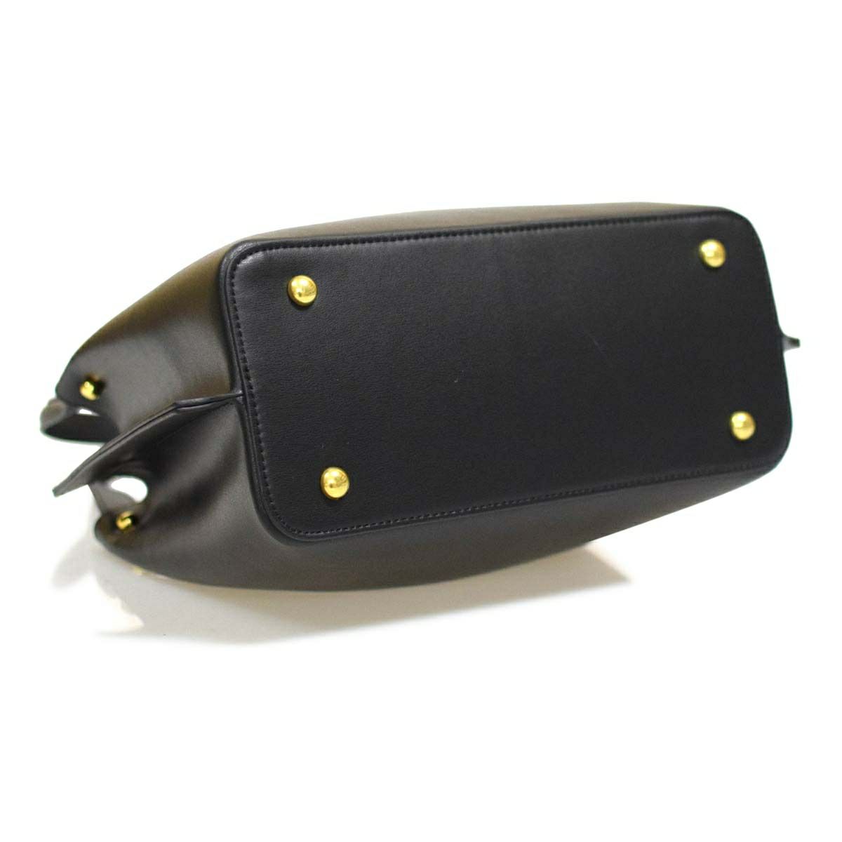 鍵穴デザインレザーハンドバッグ