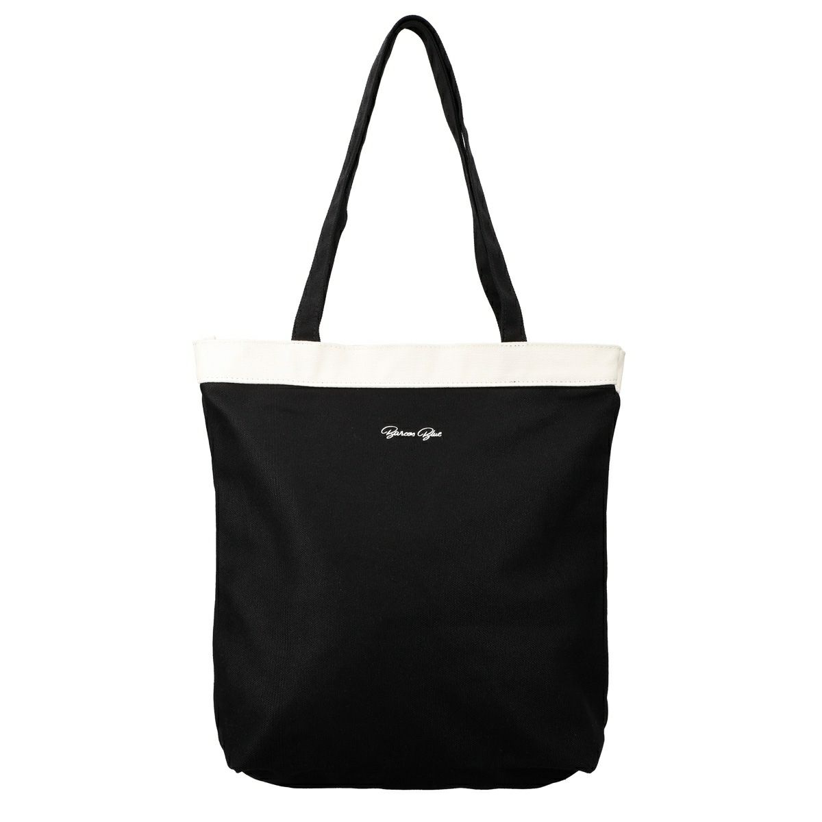 ファスナー付き配色キャンバストートバッグ