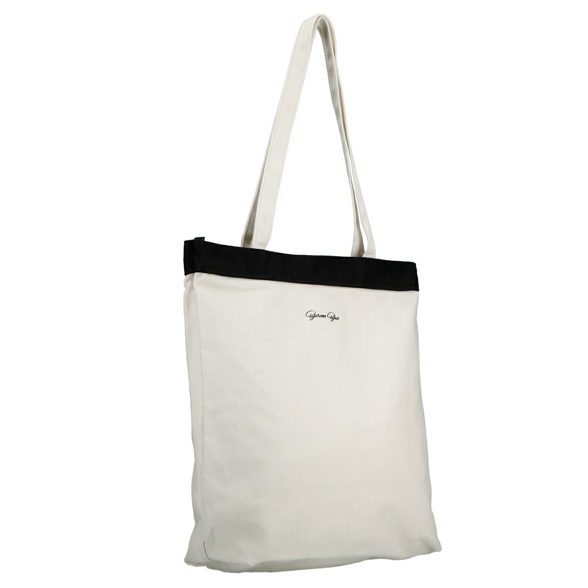 ファスナー付き配色キャンバストートバッグ