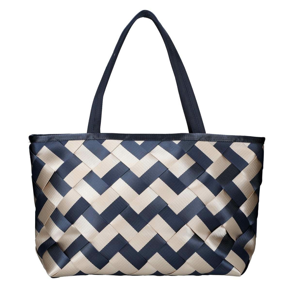 リボンテープ編みトートバック