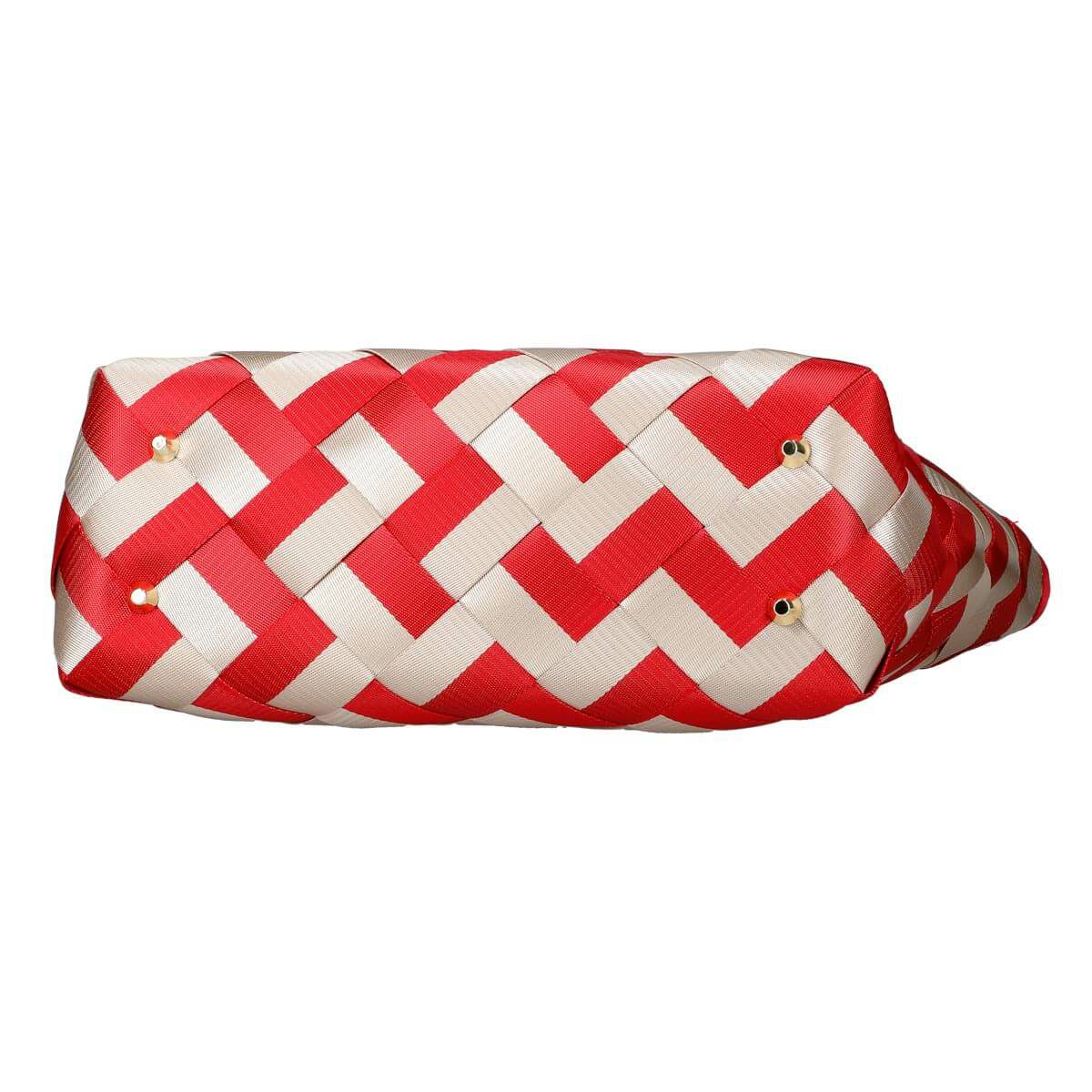 リボンテープ編みトートバック