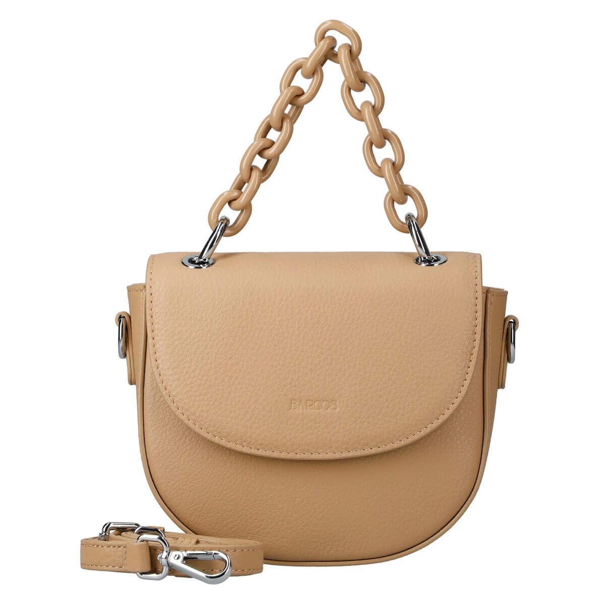 半月型牛革2wayショルダーバッグ