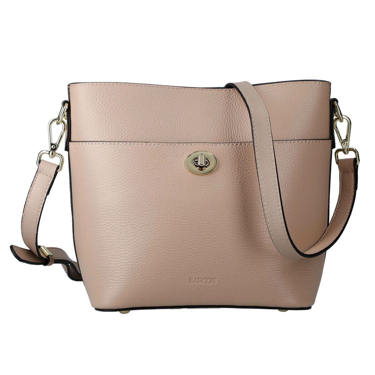 牛革シュリンクレザーショルダーバッグ