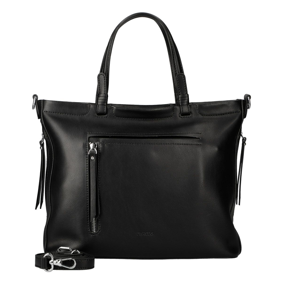 本革レザー2wayファスナーデザインハンドバッグ